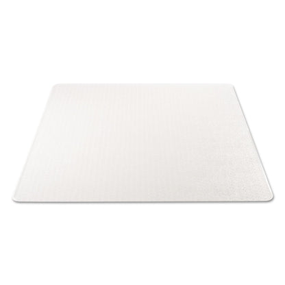 deflecto DuraMat Moderate Use Chair Mat, Low Pile Carpet, Flat, 46 x 60, Rectangle, Clear