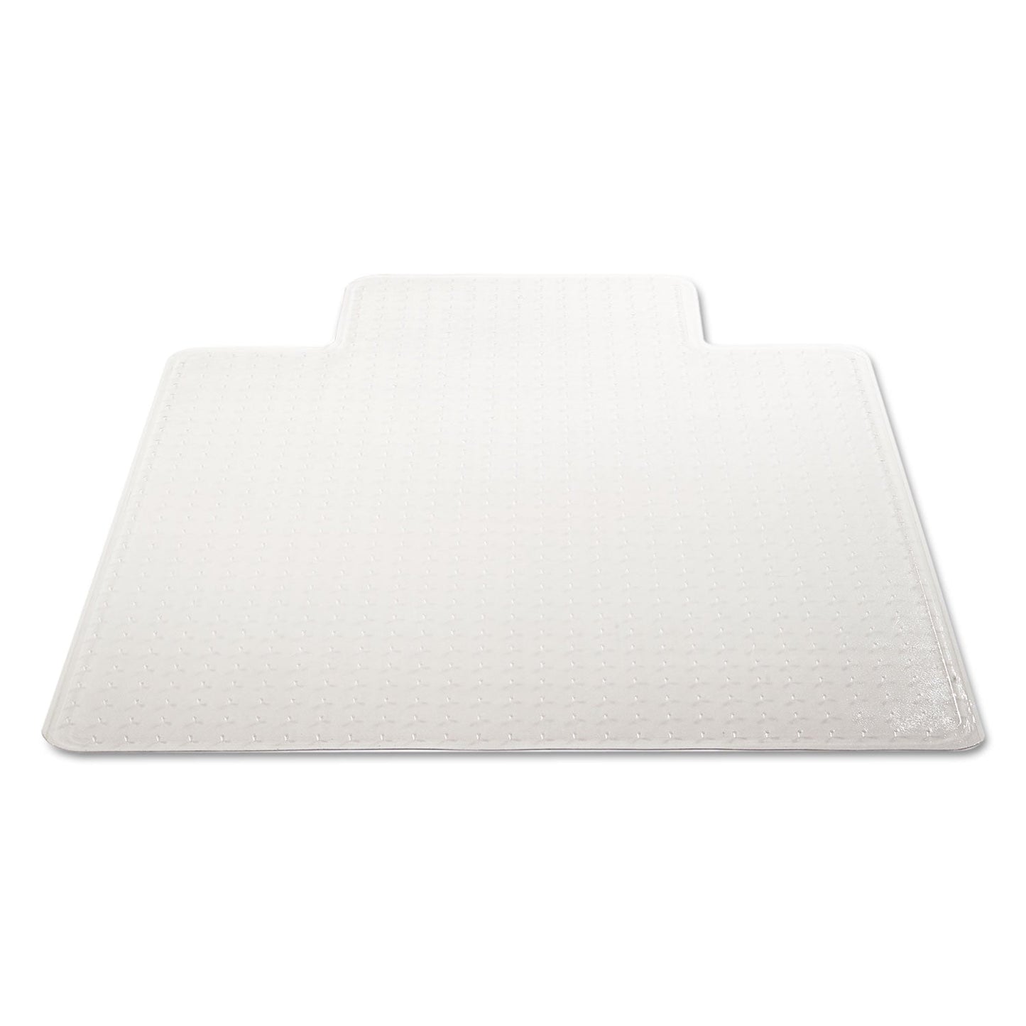 deflecto DuraMat Moderate Use Chair Mat for Low Pile Carpet, 45 x 53, Wide Lipped, Clear
