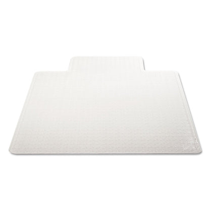 deflecto DuraMat Moderate Use Chair Mat for Low Pile Carpet, 45 x 53, Wide Lipped, Clear