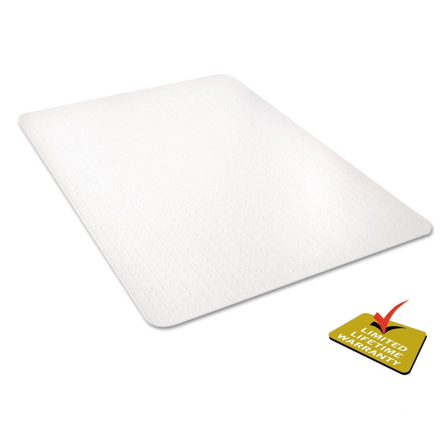 deflecto All Day Use Chair Mat - All Carpet Types, 45 x 53, Rectangle, Clear