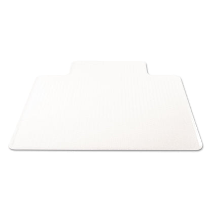 deflecto ExecuMat All Day Use Chair Mat for High Pile Carpet, 45 x 53, Wide Lipped, Clear