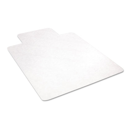 deflecto EconoMat All Day Use Chair Mat for Hard Floors, 45 x 53, Wide Lipped, Clear