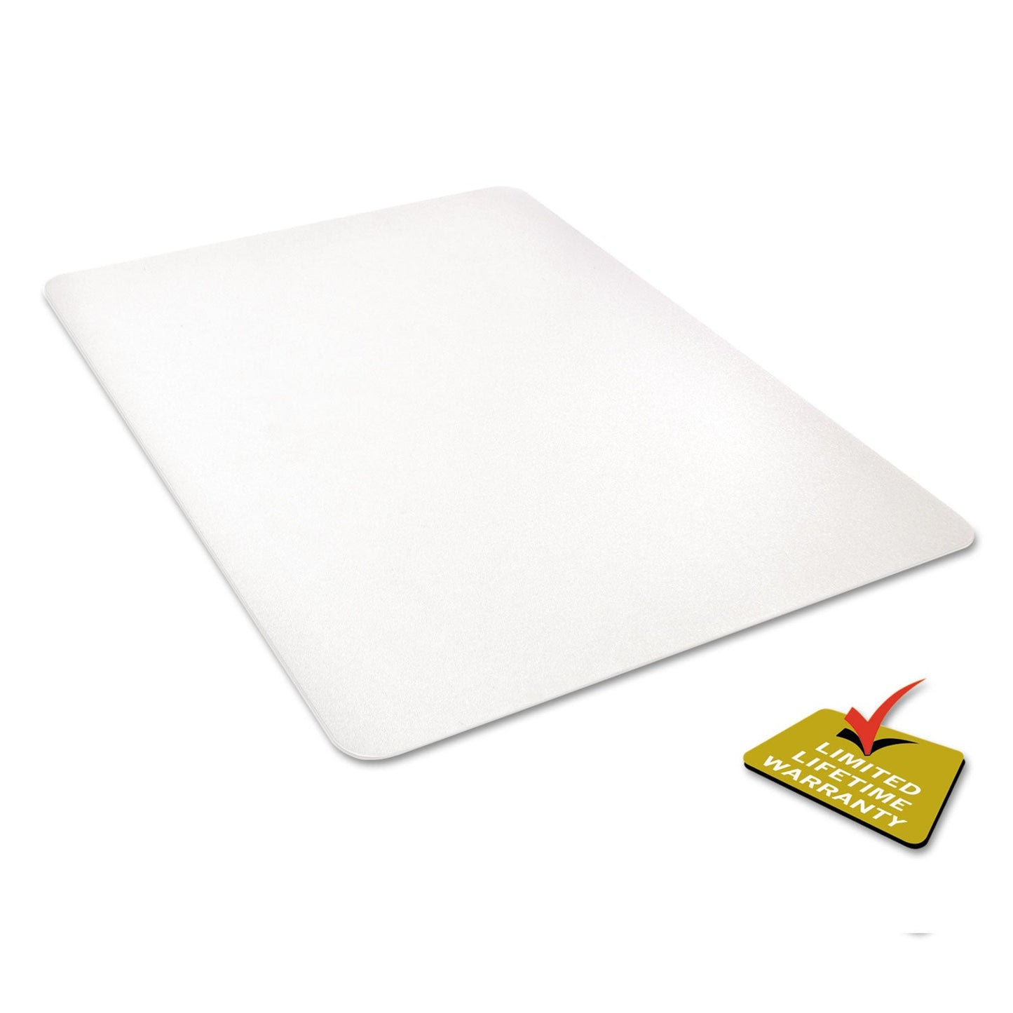 deflecto All Day Use Chair Mat - Hard Floors, 46 x 60, Rectangle, Clear