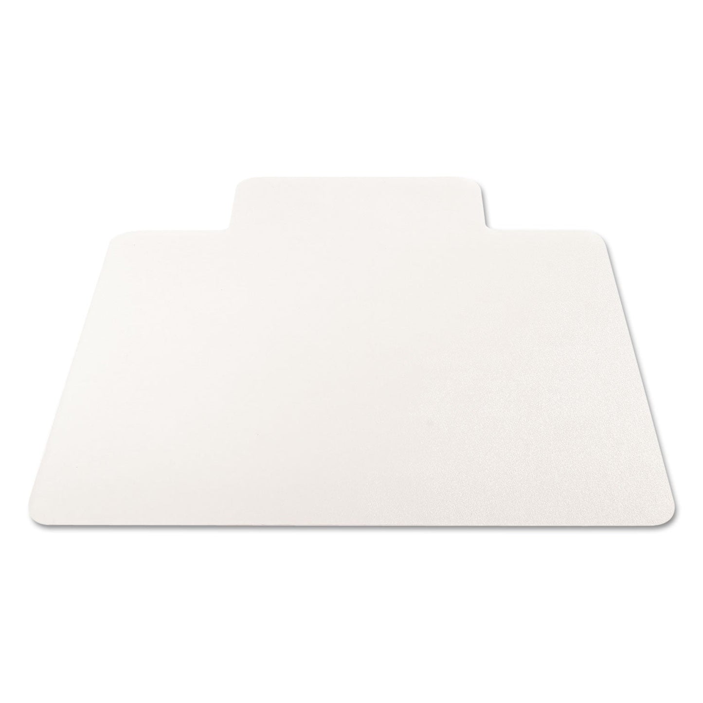 deflecto EconoMat All Day Use Chair Mat for Hard Floors, 45 x 53, Wide Lipped, Clear