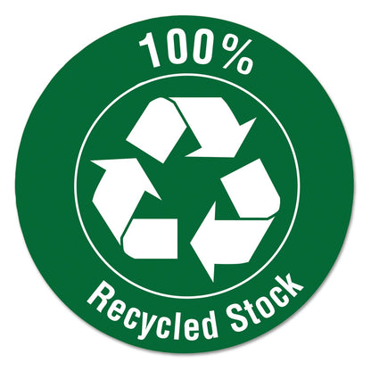 Smead 100% Recycled Pressboard Classification Folders, 2 Dividers, Letter Size, Green, 10/Box