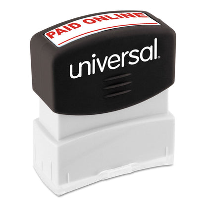 Universal Message Stamp, PAID ONLINE, Pre-Inked One-Color, Red