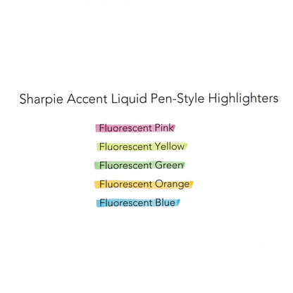 Sharpie Liquid Pen Style Highlighters, Fluorescent Green Ink, Chisel Tip, Green/Black/Clear Barrel, Dozen