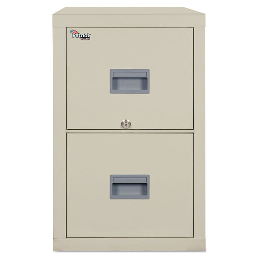 FireKing Patriot by FireKing Insulated Fire File, 1-Hour Fire Protection, 2 Legal/Letter File Drawers, Parchment, 17.75 x 25 x 27.75