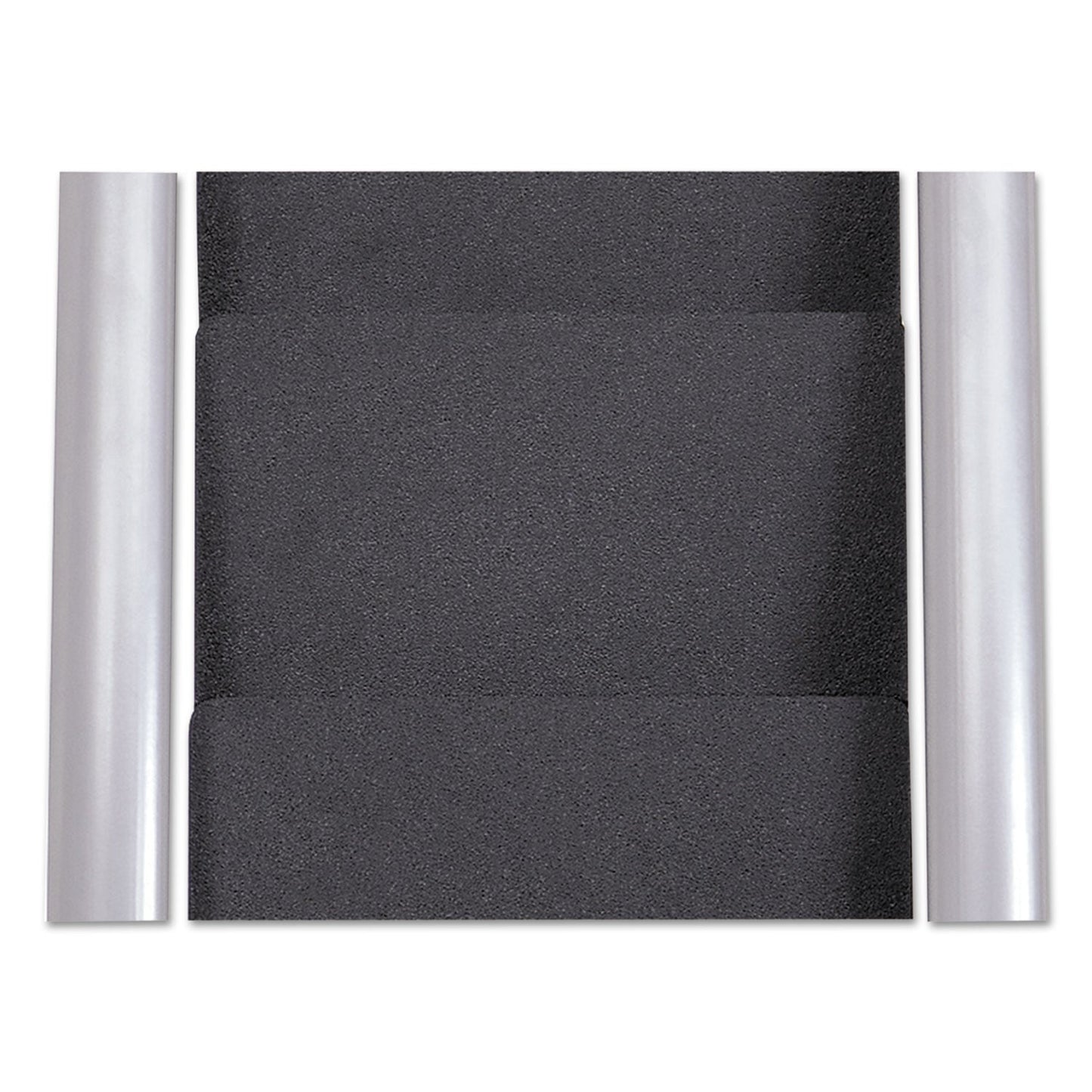 Alba Literature Floor Rack, 6 Pocket, 13.33w x 19.67d x 36.67h, Silver Gray/Black