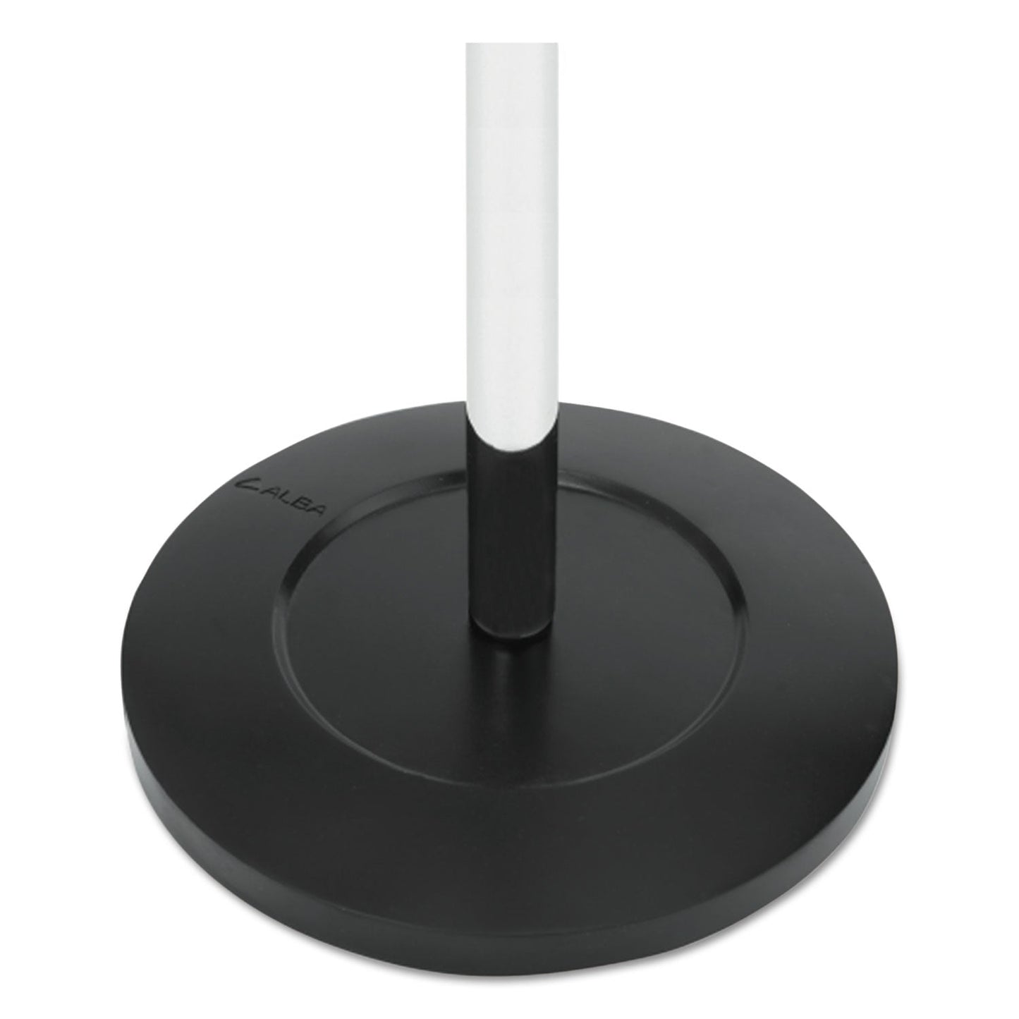 Alba Chromy Coat Stand, 12 Knobs, 16w x 16d x 70.5h, Chrome/Black