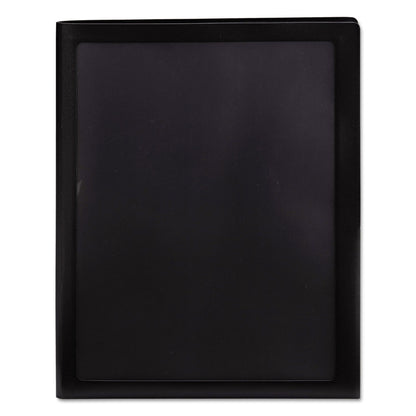Smead Frame View Poly Two-Pocket Folder, 100-Sheet Capacity, 11 x 8.5, Clear/Black, 5/Pack