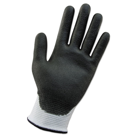 KleenGuard G60 ANSI Level 2 Cut-Resistant Gloves, White/Blk, 220 mm Length, Small, 12 Pairs