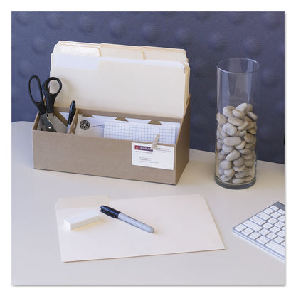 Smead Erasable SuperTab File Folders, 1/3-Cut Tabs: Assorted, Letter Size, 0.75" Expansion, Manila, 24/Pack