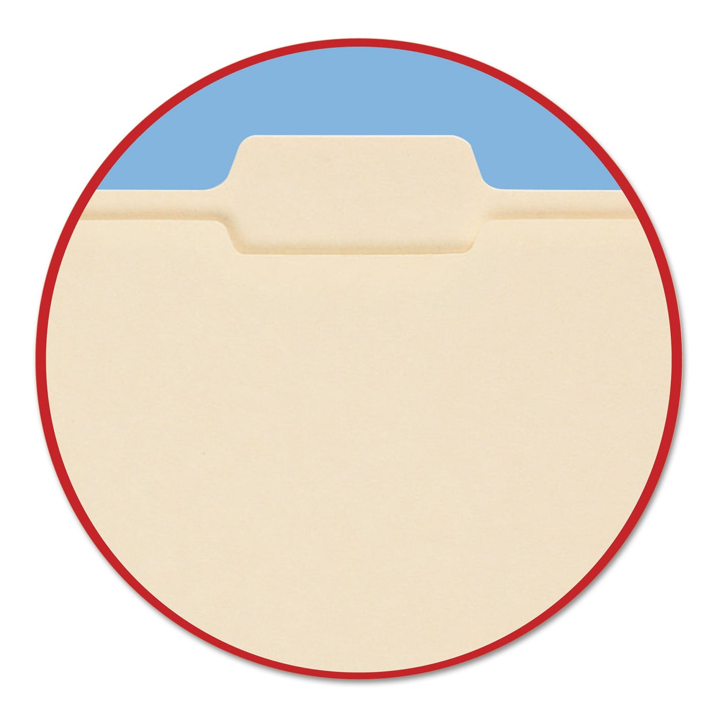Smead Reinforced Tab Manila File Folders, 1/5-Cut Tabs: Assorted, Letter Size, 0.75" Expansion, 11-pt Manila, 100/Box