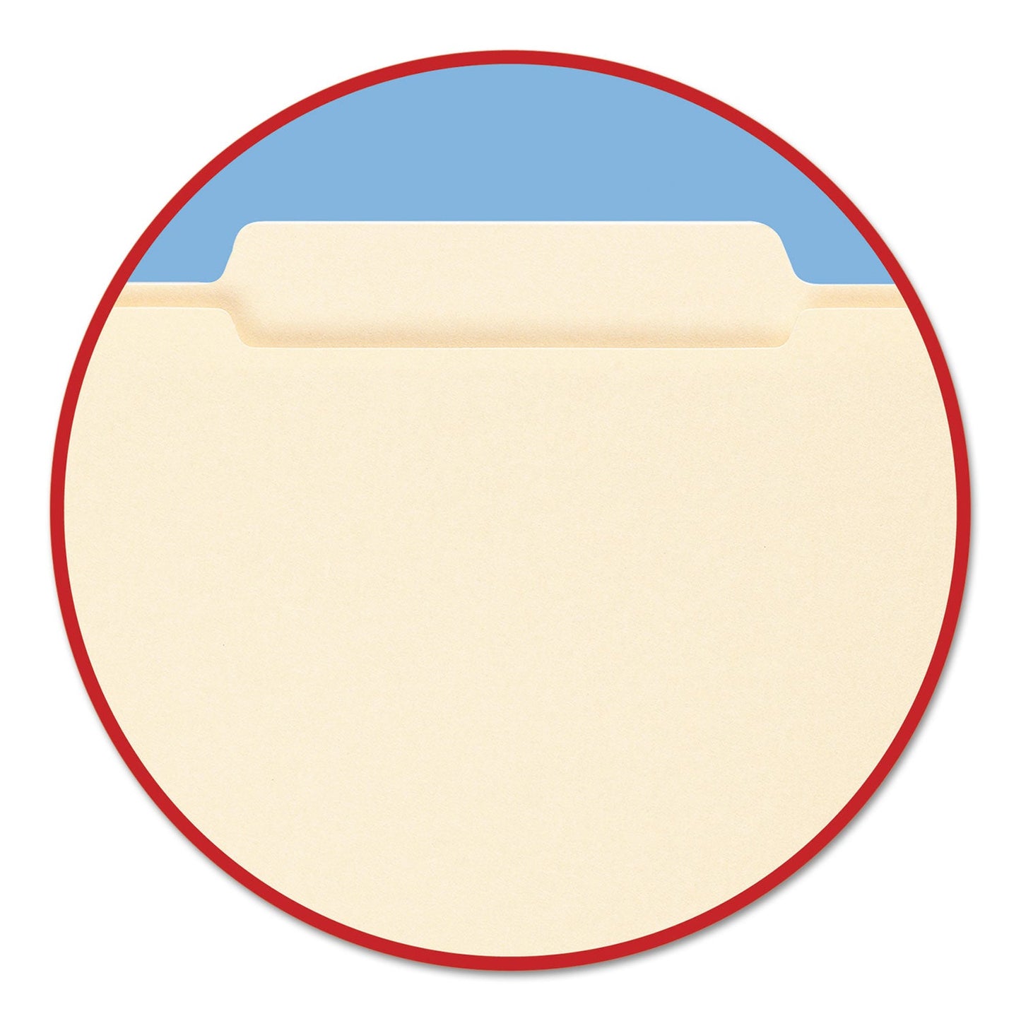 Smead Reinforced Guide Height File Folders, 2/5-Cut Tabs: Right of Center Position, Letter Size, 0.75" Expansion, Manila, 100/Box