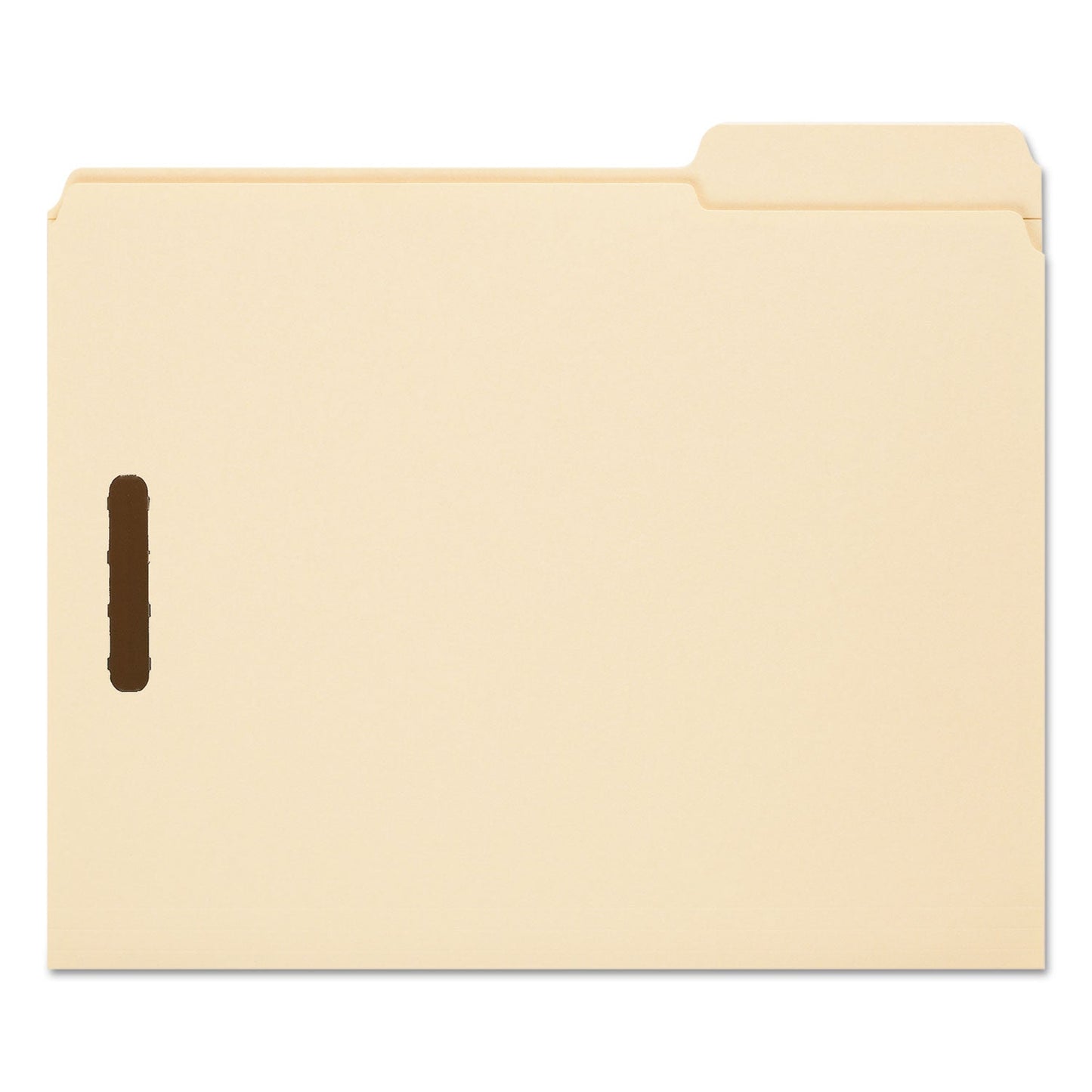 Smead Top Tab Fastener Folders, 1/3-Cut Tabs: Right, 2 Fasteners, Letter Size, 11-pt Manila Exterior, 50/Box