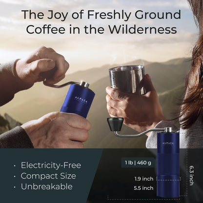 Manual Coffee Grinder, Adjustable Conical Burr, Espresso  Alpaca Ventures