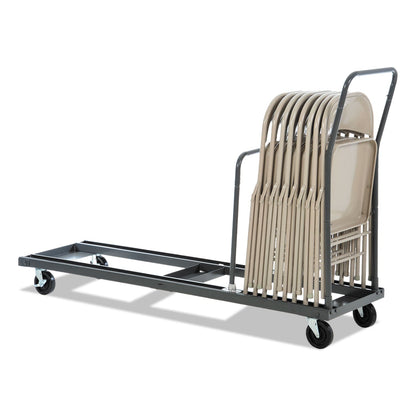 Alera Chair/Table Cart, Metal, 600 lb Capacity, 20.86" x 50.78" to 72.04" x 43.3", Black