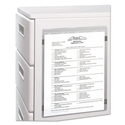 C-Line Magnetic Shop Ticket Holders, Super Heavyweight, 50 Sheets, 9 x 12, 15/Box