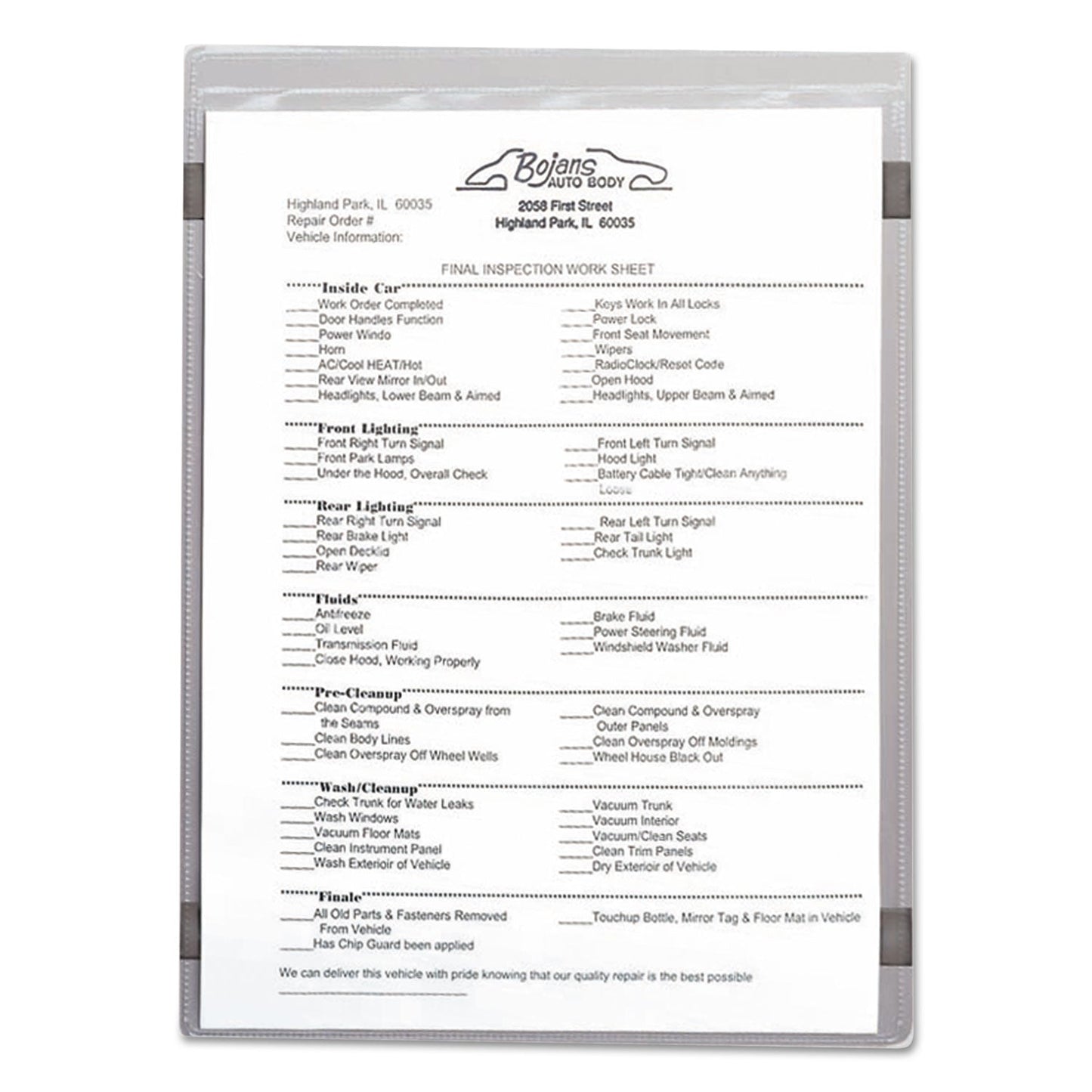 C-Line Magnetic Shop Ticket Holders, Super Heavyweight, 50 Sheets, 9 x 12, 15/Box