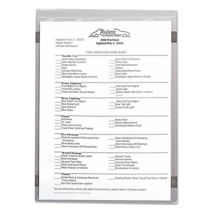 C-Line Magnetic Shop Ticket Holders, Super Heavyweight, 50 Sheets, 9 x 12, 15/Box