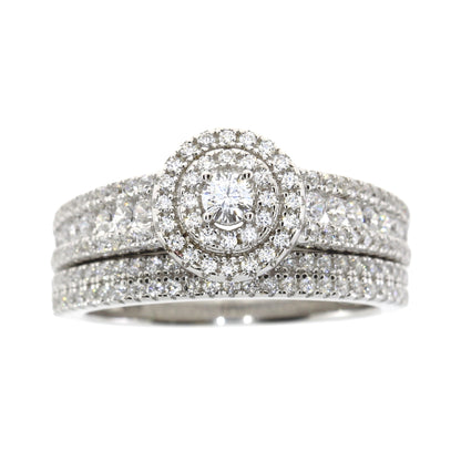 Cubic Zirconia CZ SS Bridal Sterling Silver