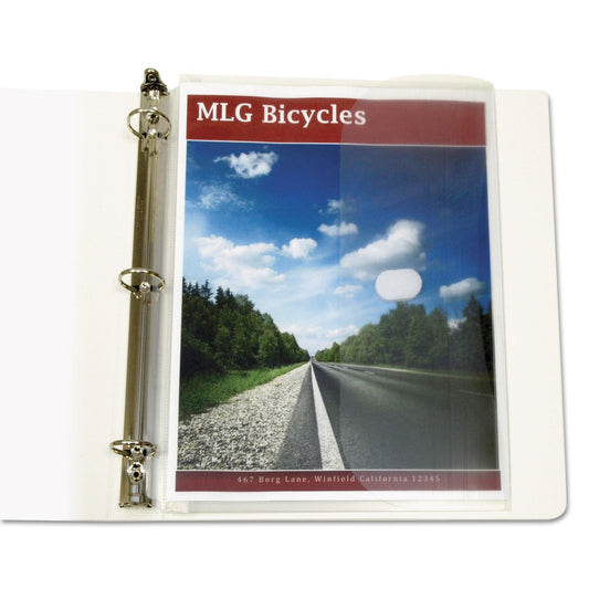 C-Line Poly Binder Pockets, 9.25 x 11.5, Clear, 5/Pack