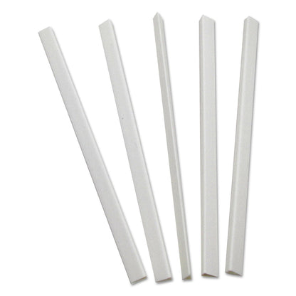 C-Line Slide 'N Grip Binding Bars, 40-Sheet Capacity, 11 x 0.25, White, 100/Box