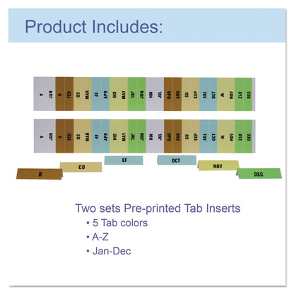 C-Line Plaid Design Expanding Files, 1.5" Expansion, 13 Sections, Cord/Hook Closure, 1/6-Cut Tabs, Letter Size, Gray Plaid