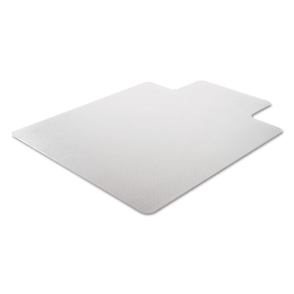 Alera Moderate Use Studded Chair Mat for Low Pile Carpet, 36 x 48, Lipped, Clear