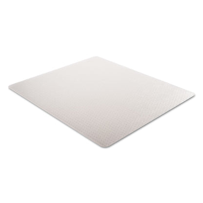 Alera Moderate Use Studded Chair Mat for Low Pile Carpet, 46 x 60, Rectangular, Clear