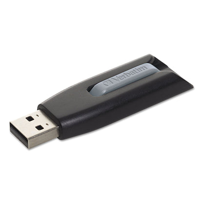 Verbatim Store 'n' Go V3 USB 3.0 Drive, 64 GB, Black/Gray