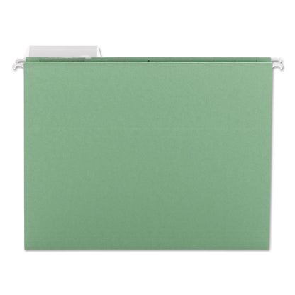 Smead Color Hanging Folders with 1/3 Cut Tabs, Letter Size, 1/3-Cut Tabs, Green, 25/Box