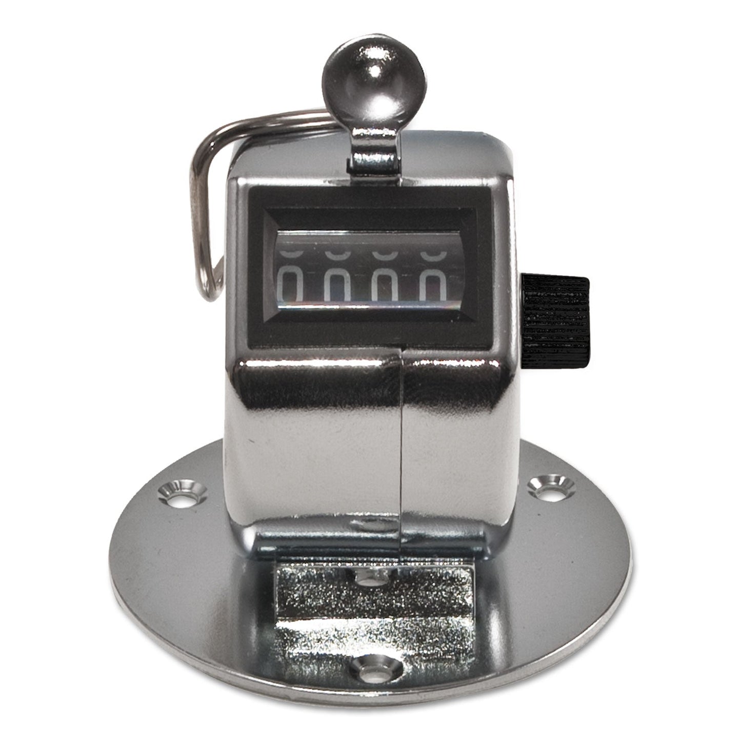 Bates Tally II Desk Model Tally Counter, Registers 0-9999, Chrome