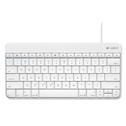 Logitech Wired Keyboard for iPad, Apple Lightning, White