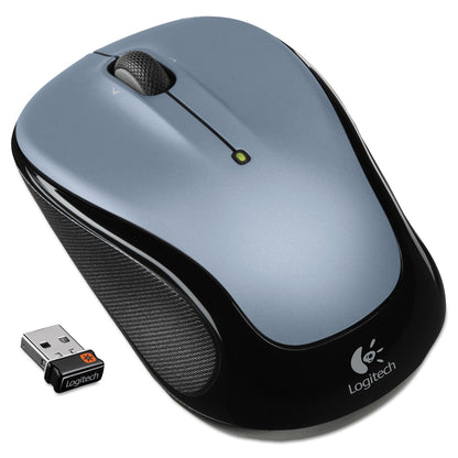 Logitech M325 Wireless Mouse, 2.4 GHz Frequency/30 ft Wireless Range, Left/Right Hand Use, Silver