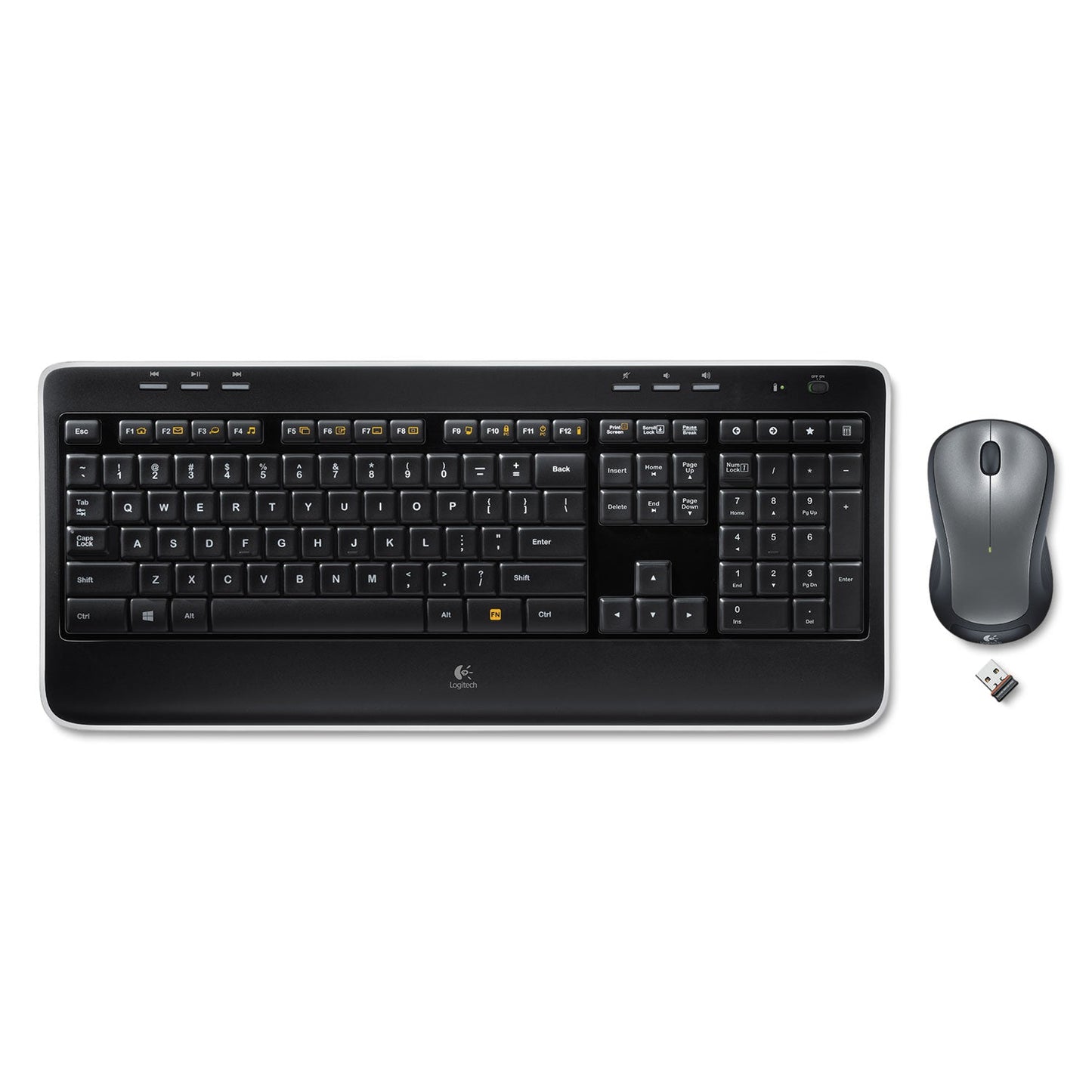 Logitech MK520 Wireless Keyboard + Mouse Combo, 2.4 GHz Frequency/30 ft Wireless Range, Black