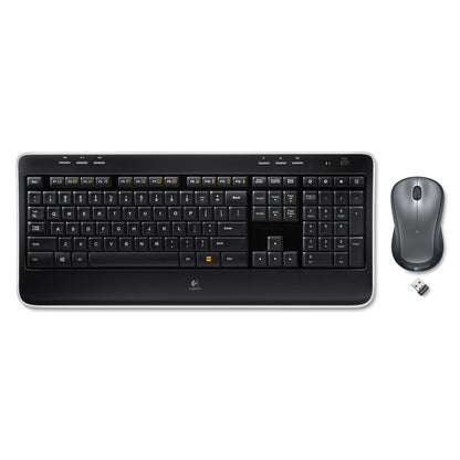 Logitech MK520 Wireless Keyboard + Mouse Combo, 2.4 GHz Frequency/30 ft Wireless Range, Black