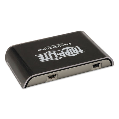 Tripp Lite USB 2.0 Hub, 4 Ports, Black/Silver