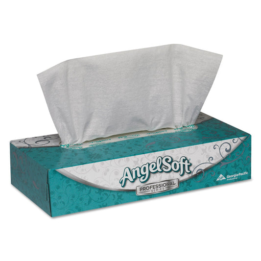 Georgia Pacific Premium Facial Tissues in Flat Box, 2-Ply, White, 100 Sheets, 30 Boxes/Carton
