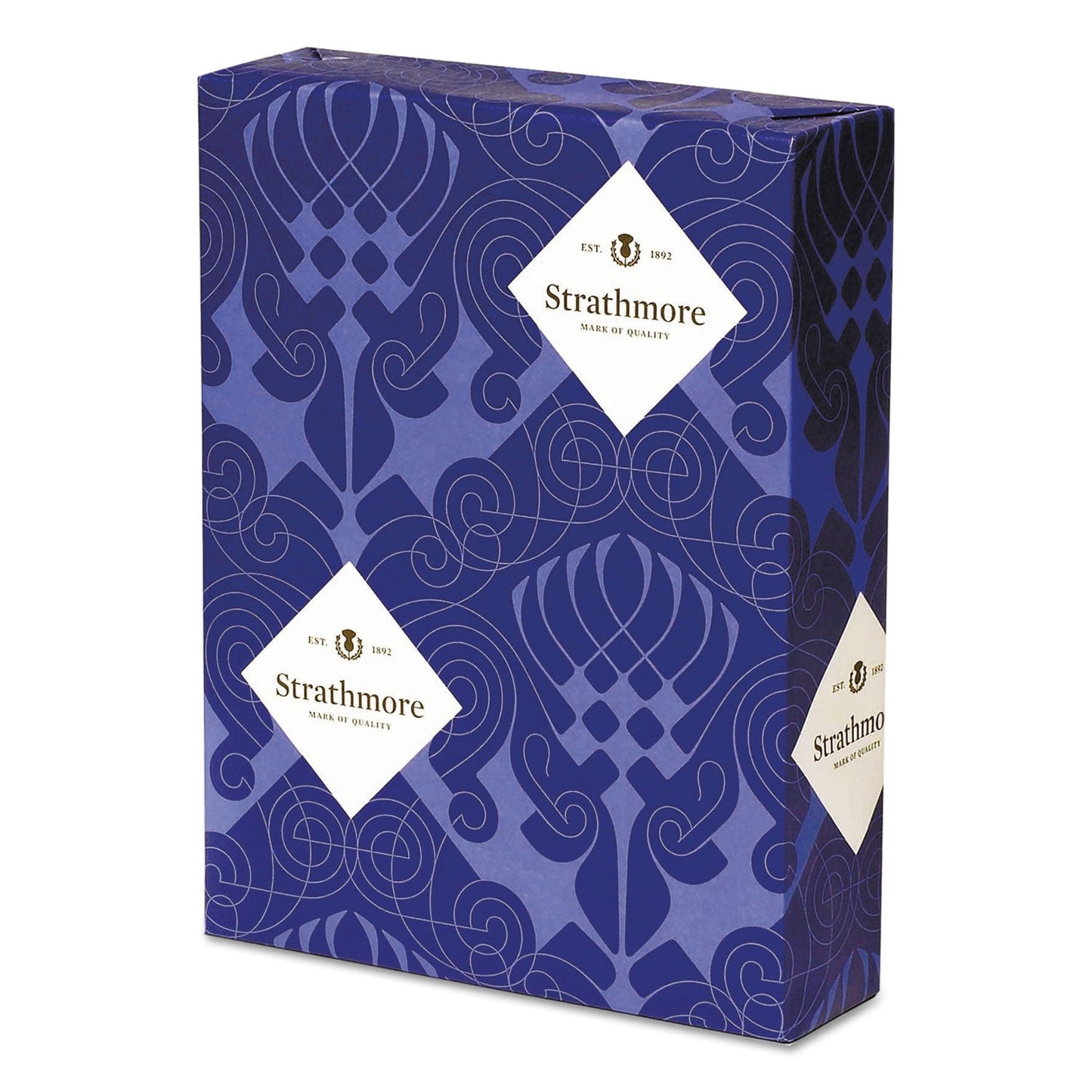 Strathmore Writing 25% Cotton Business Stationery, 90 Bright, 24 lb Bond Weight, 8.5 x 11, Bright White, Laid Finish, 500/Ream