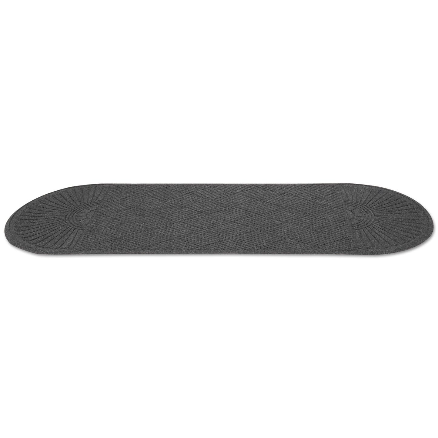 Guardian EcoGuard Diamond Floor Mat, Double Fan, 48 x 96, Charcoal
