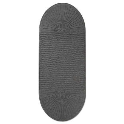 Guardian EcoGuard Diamond Floor Mat, Double Fan, 36 x 96, Charcoal