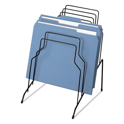 Fellowes Wire Step File, 8 Sections, Letter to Legal Size Files, 10.13" x 12.13" x 11.19", Black