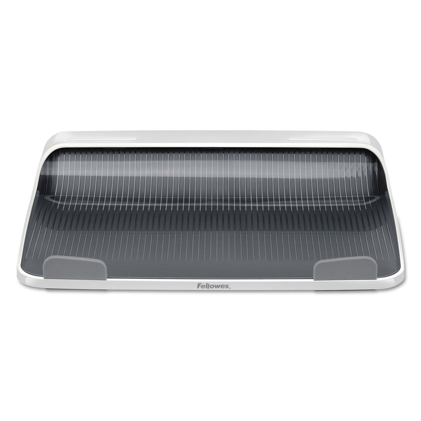 Fellowes I-Spire Series Laptop Lift, 13.19" x 9.31" x 4.13", White/Gray, Supports 10 lbs