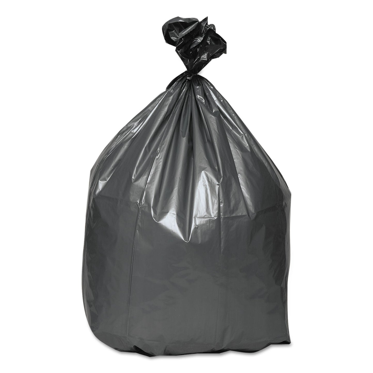 Platinum Plus Can Liners, 60 gal, 1.55 mil, 39" x 56", Gray, 25/Carton