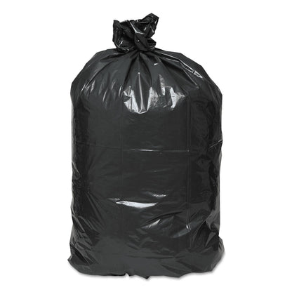 Earthsense Linear Low Density Recycled Can Liners, 60 gal, 1.25 mil, 38" x 58", Black, 100/Carton