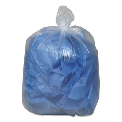 Classic Clear Linear Low-Density Can Liners, 56 gal, 0.9 mil, 43" x 47", Clear, 100/Carton