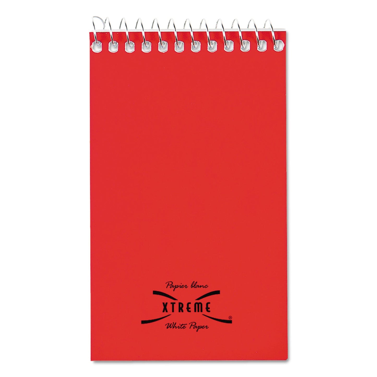 National Paper Blanc Xtreme White Wirebound Memo Pads, Narrow Rule, Randomly Assorted Cover Colors, 60 White 3 x 5 Sheets