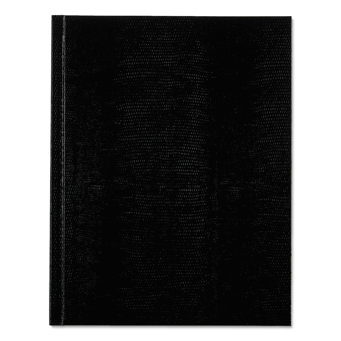 Blueline Executive Notebook, 1 Subject, Medium/College Rule, Black Cover, 9.25 x 7.25, 150 Sheets